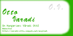 otto varadi business card